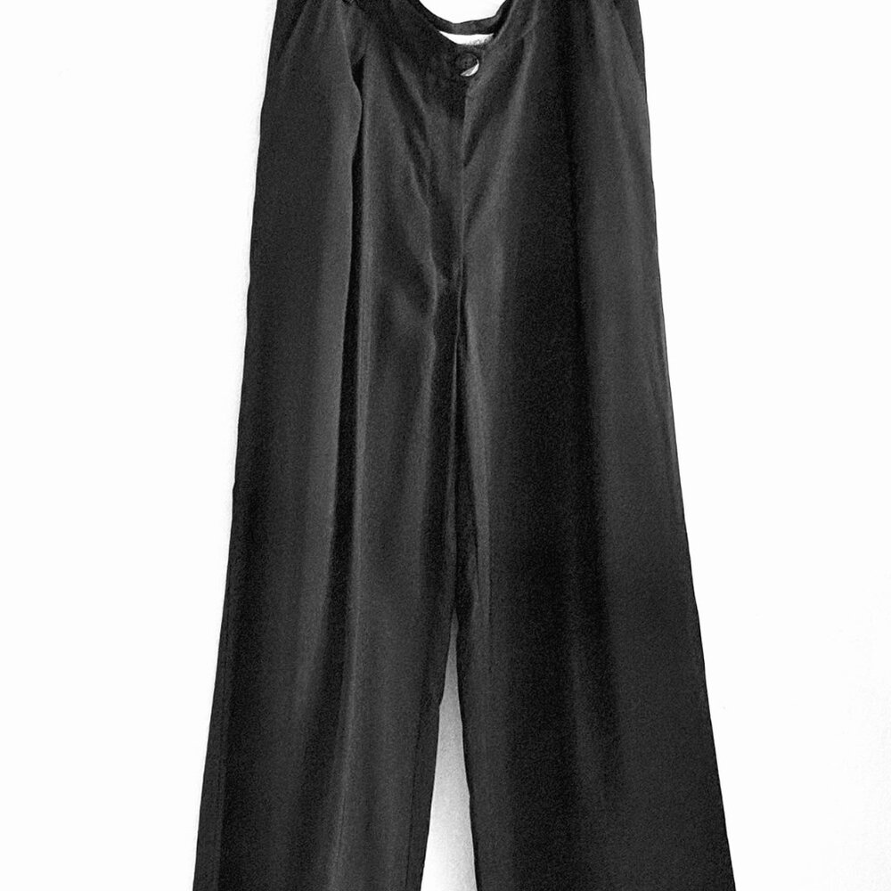 Viktor and Rolf wide leg  black trousers size 42 European